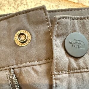 The North Face Charcoal shorts with Zip and Button Accents